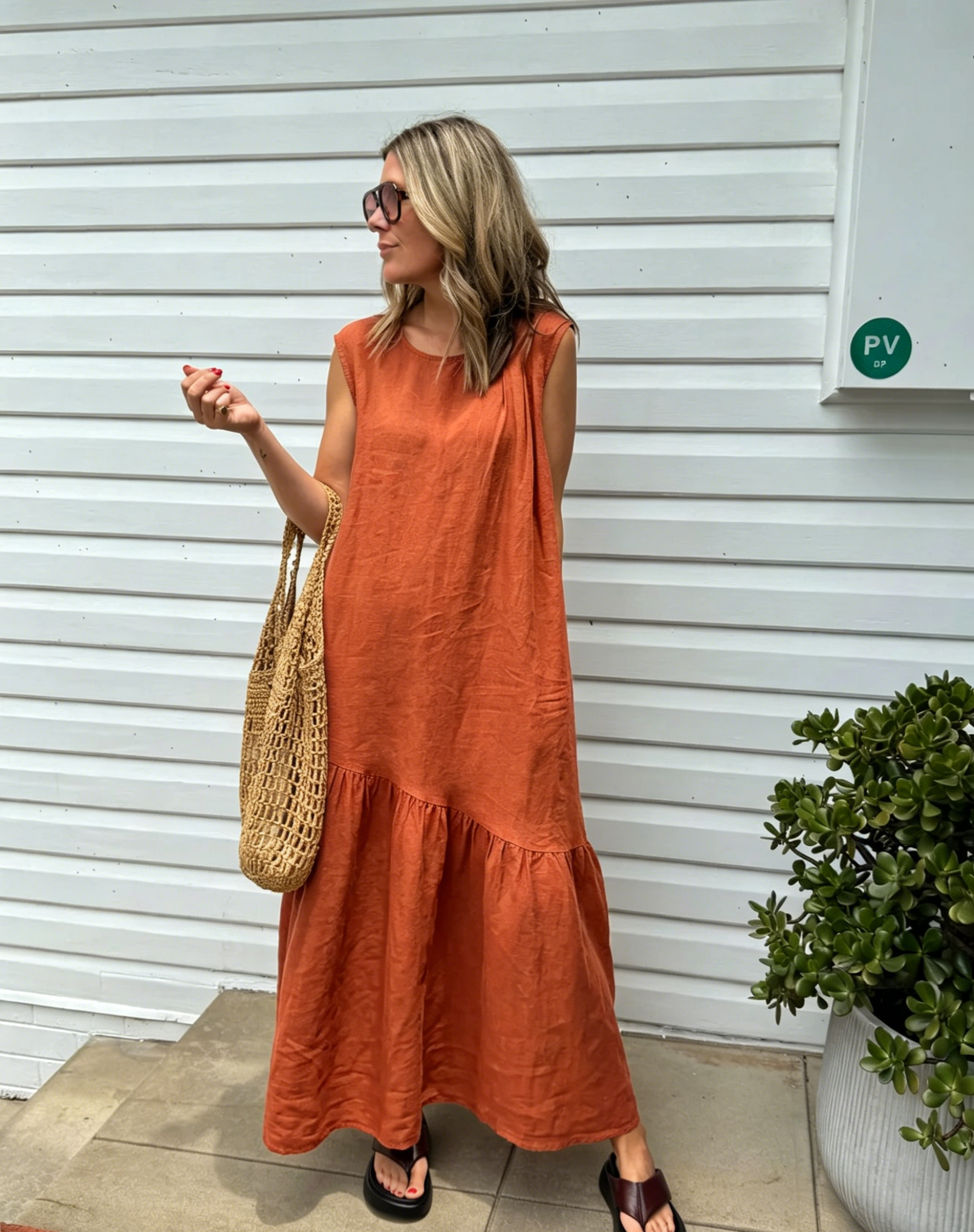 🌿Women's Linen Maxi Dress