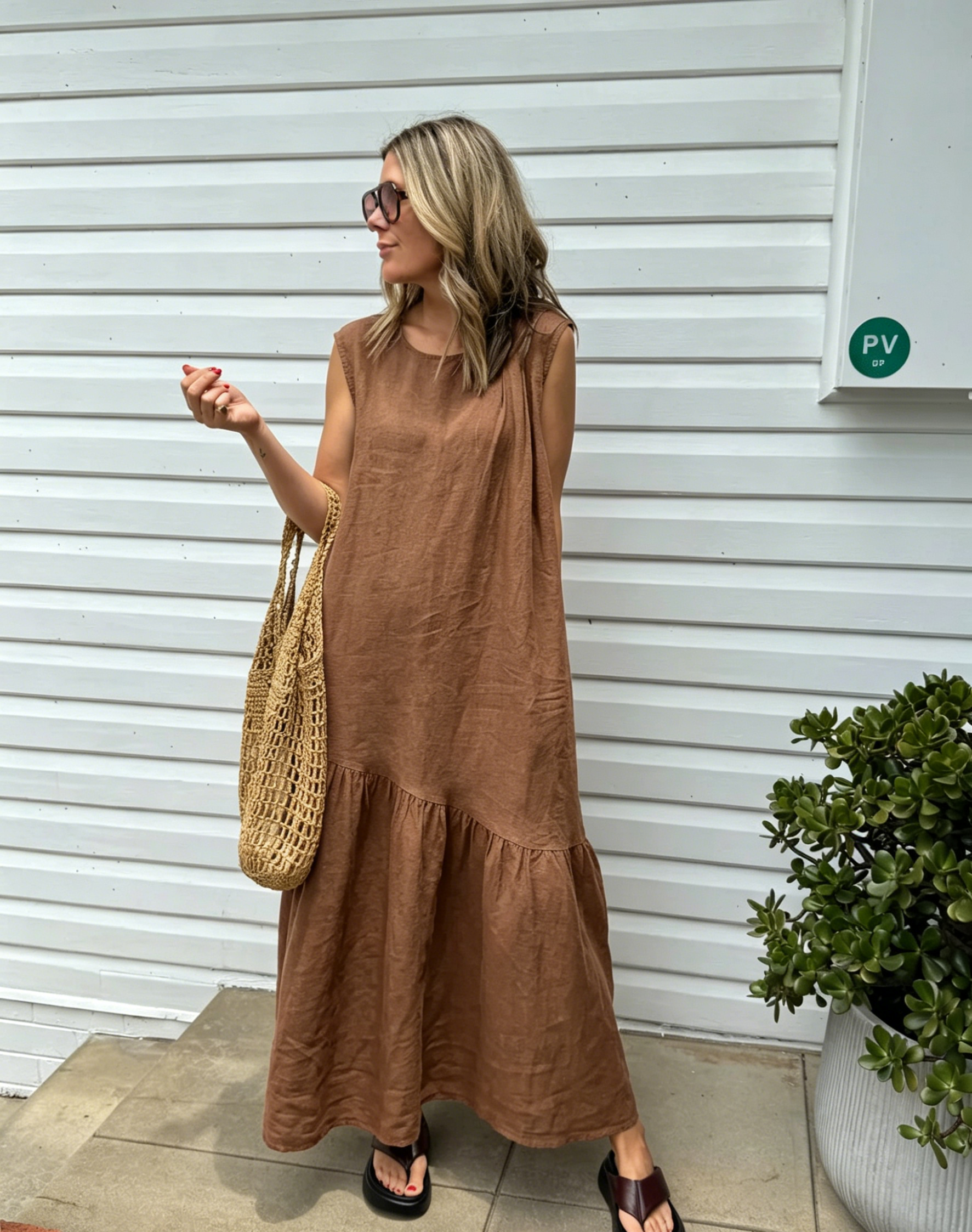🌿Women's Linen Maxi Dress