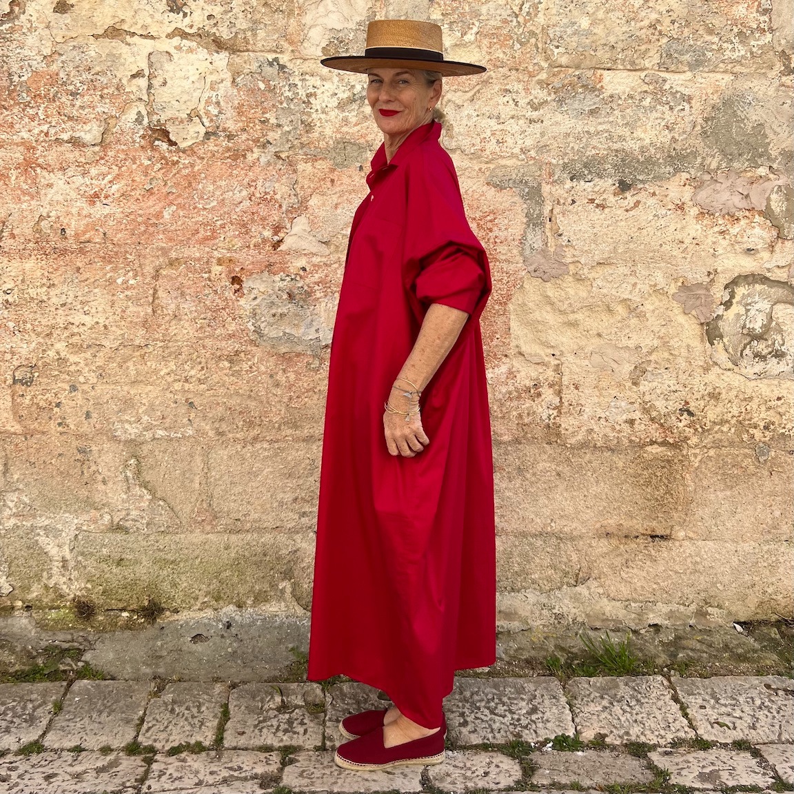 🌿Casual Linen And Cotton Oversize Shirt Dress