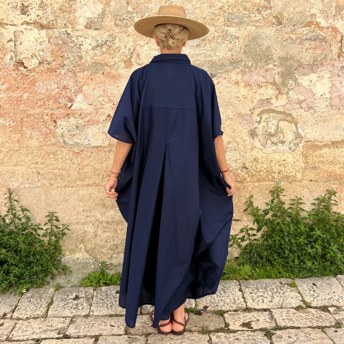 🌿 Casual Chic Linen Maxi Dress with Pockets
