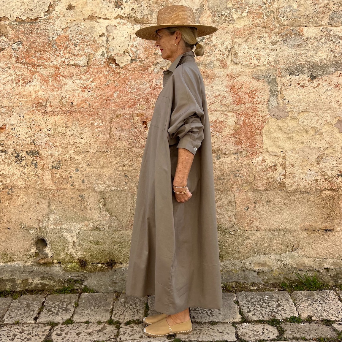🌿Casual Linen And Cotton Oversize Shirt Dress