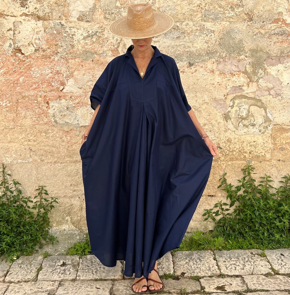 🌿 Casual Chic Linen Maxi Dress with Pockets