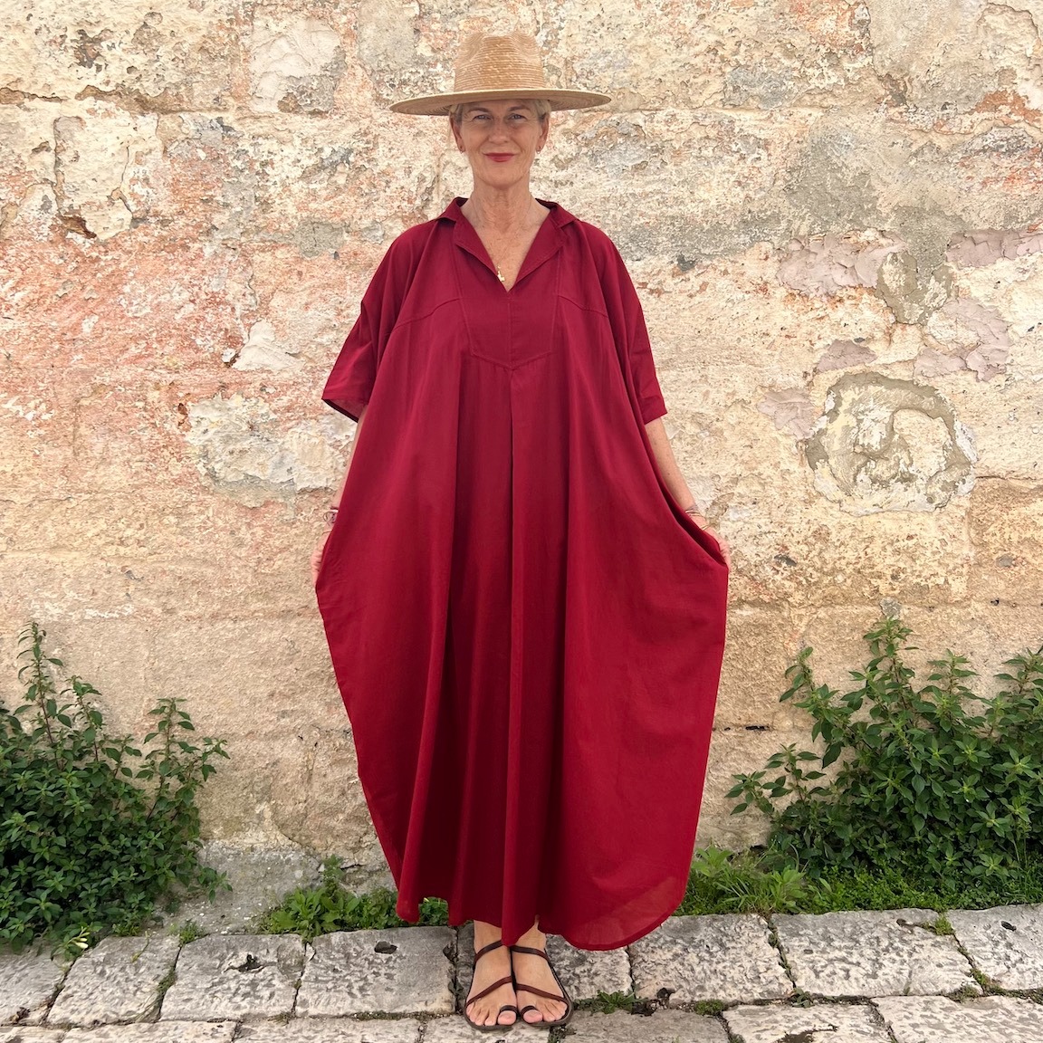 🌿 Casual Chic Linen Maxi Dress with Pockets