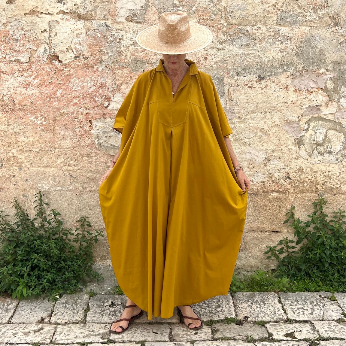 🌿 Casual Chic Linen Maxi Dress with Pockets