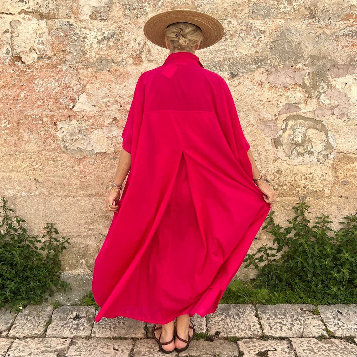 🌿 Casual Chic Linen Maxi Dress with Pockets