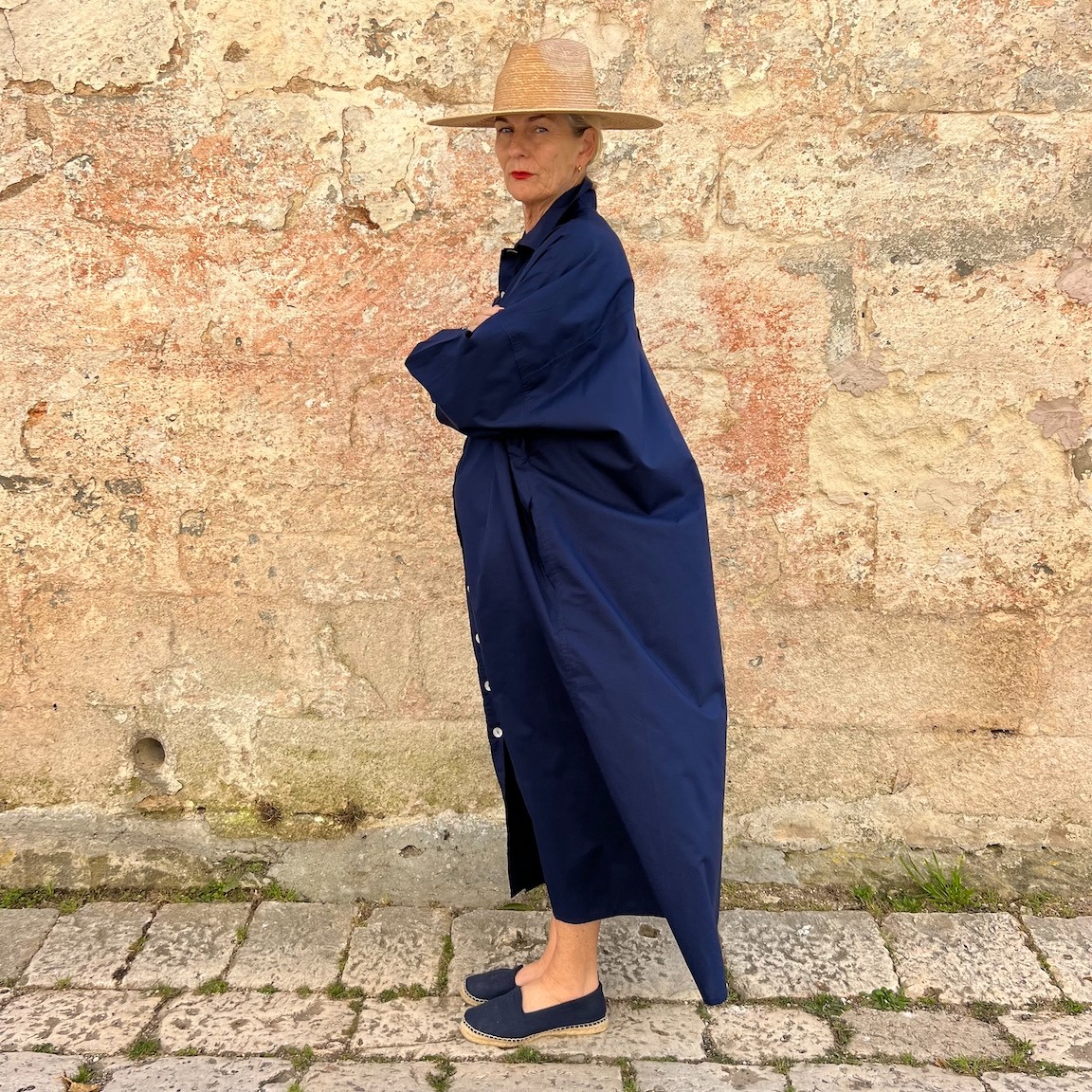 🌿Casual Linen And Cotton Oversize Shirt Dress