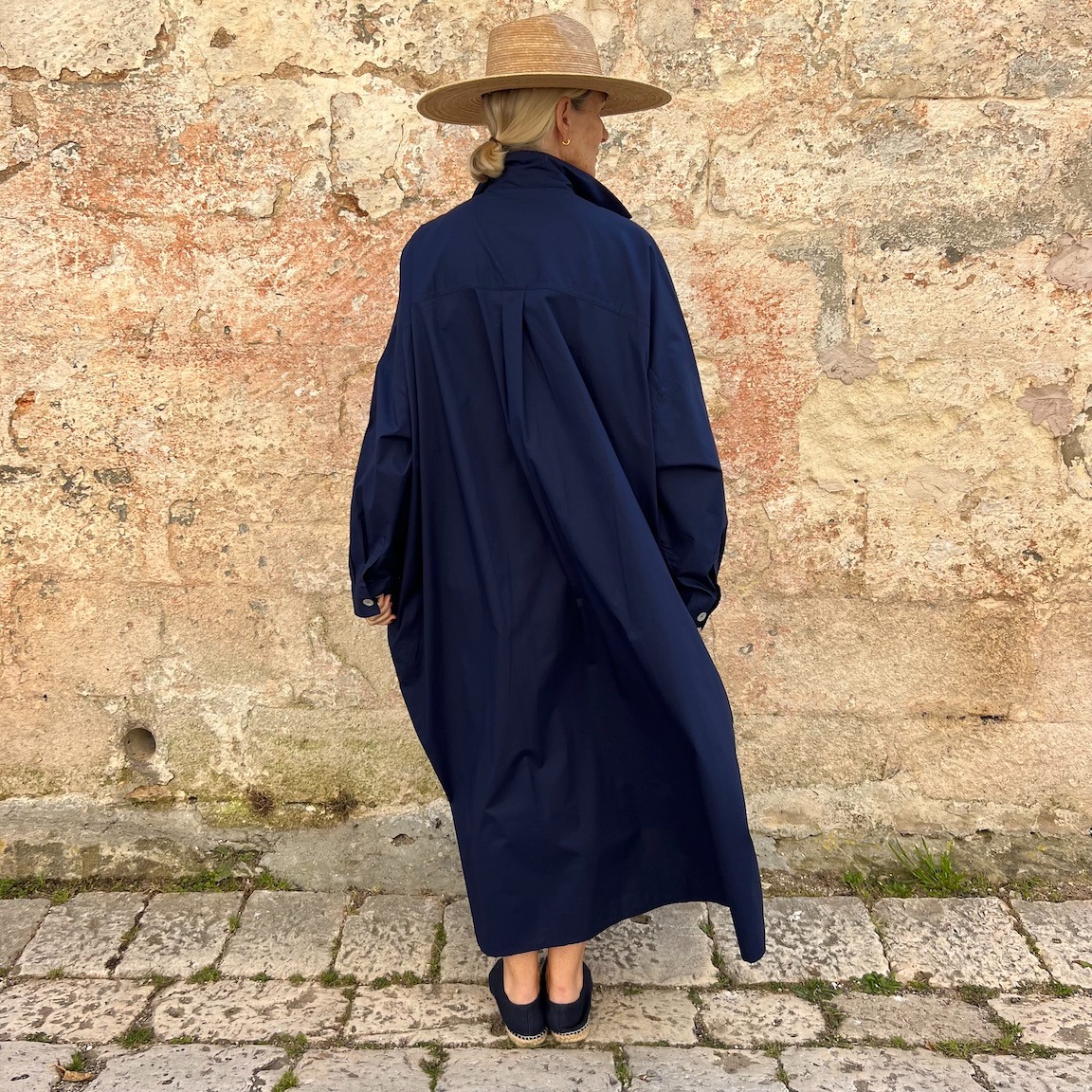 🌿Casual Linen And Cotton Oversize Shirt Dress