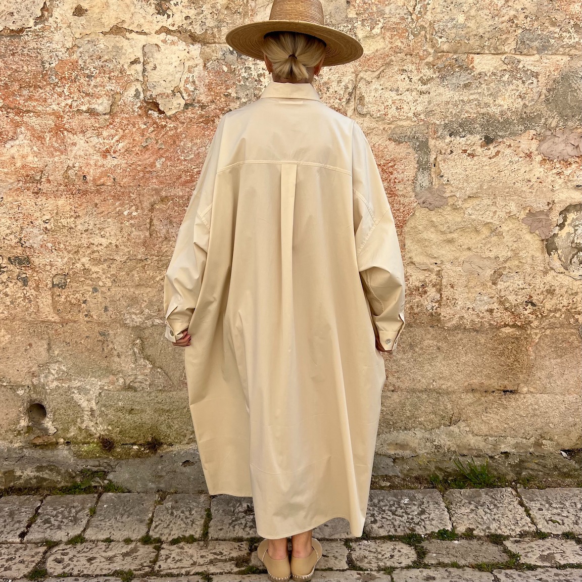 🌿Casual Linen And Cotton Oversize Shirt Dress