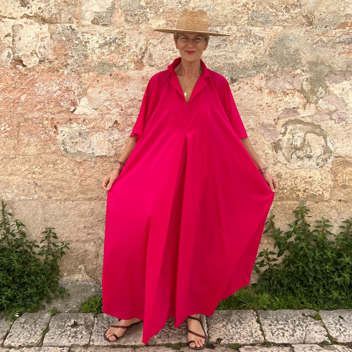 🌿 Casual Chic Linen Maxi Dress with Pockets
