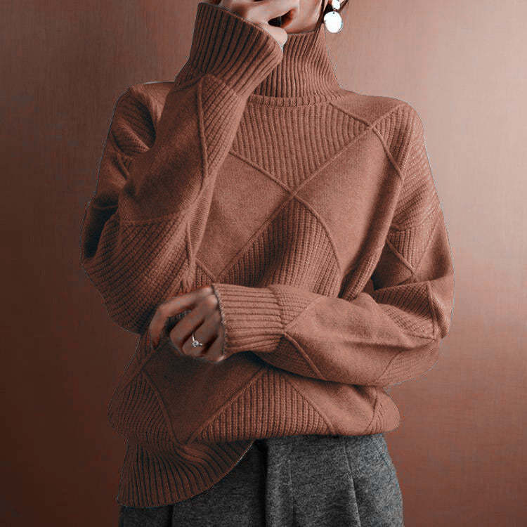 Women’s Cashmere Turtleneck Sweater – Elegance Meets Comfort