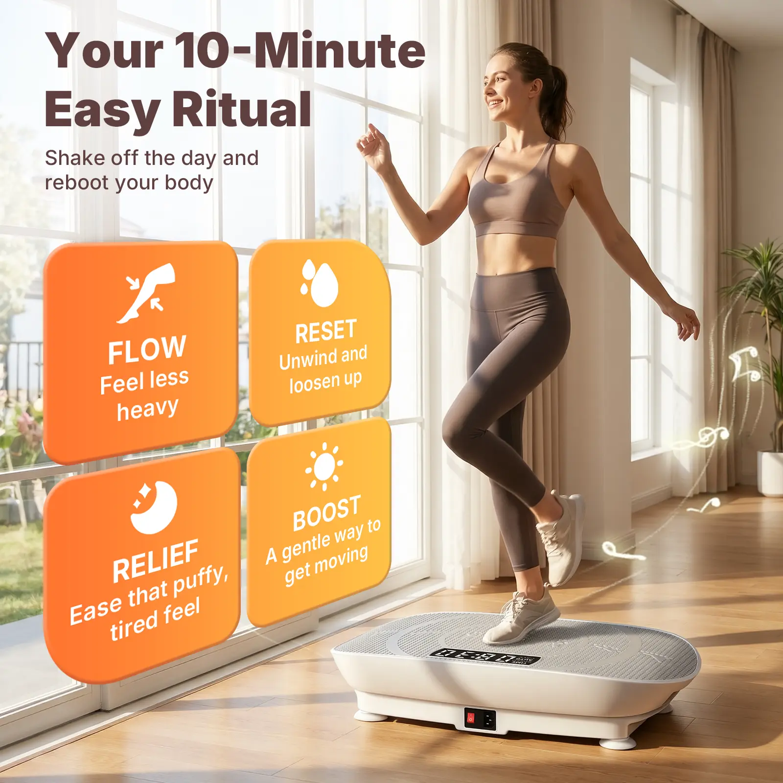 Vibration Plate Exercise Machine for Home Gym