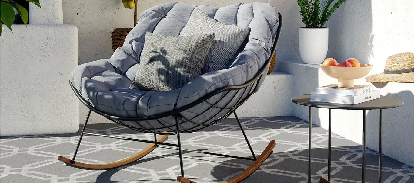 Rocking chair in a living room setting