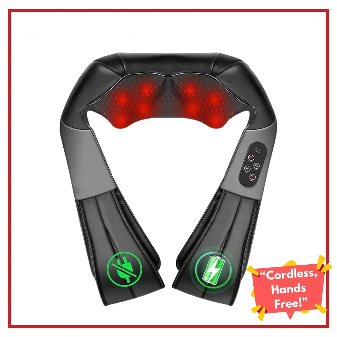 [Cordless] Neck Shoulder Back Massager with Heat