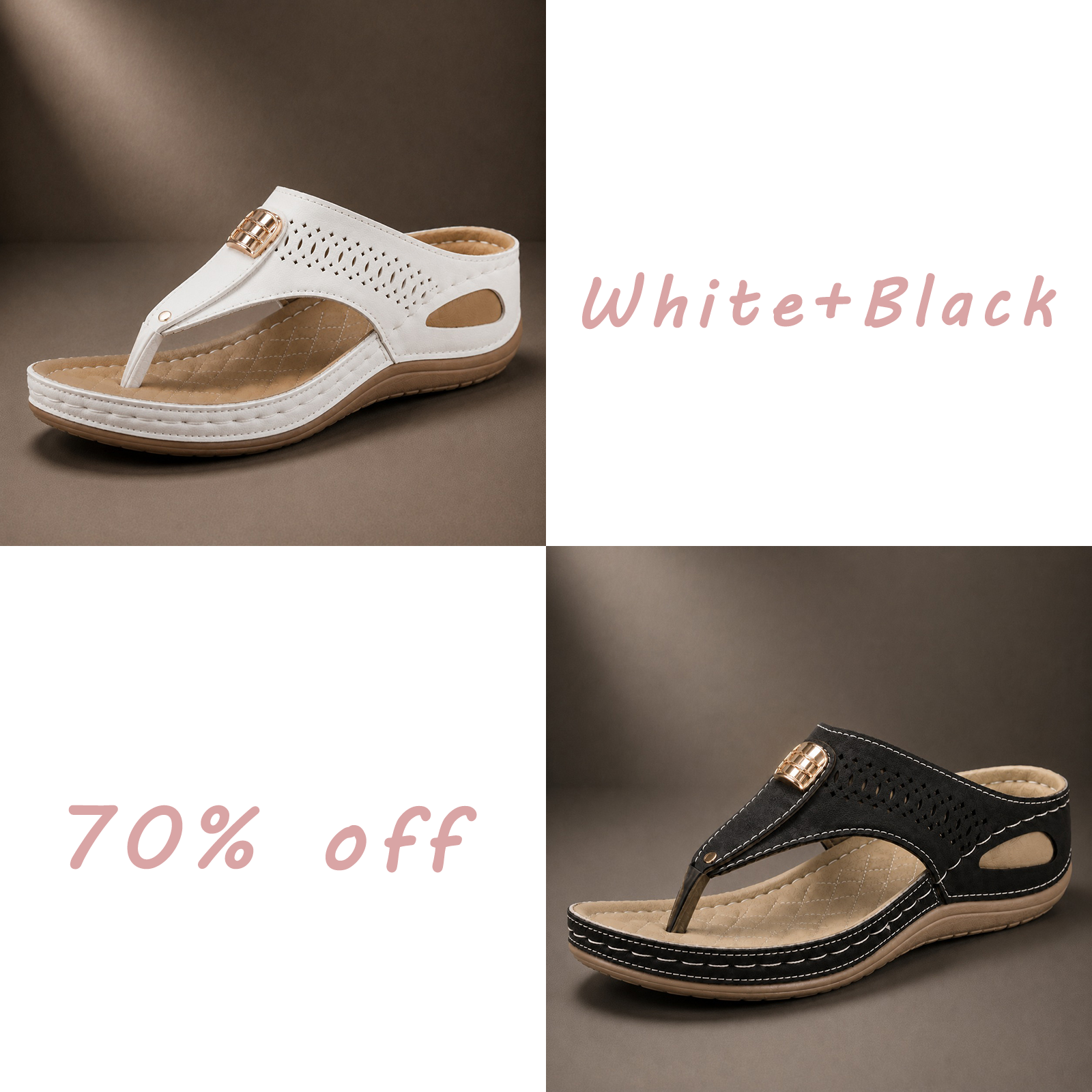 LAST DAY 70% OFF ✨ Women’s Breathable Comfort Walking Sandals – Arch Support & Non-Slip Sole