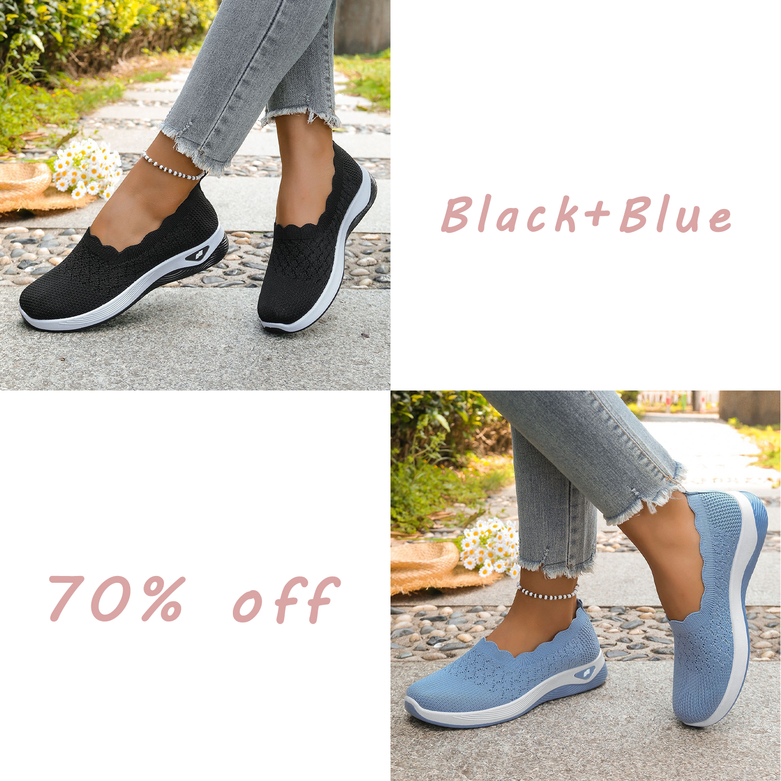 🔥Last day! 70% off!Women's Lightweight Breathable Walking Shoes