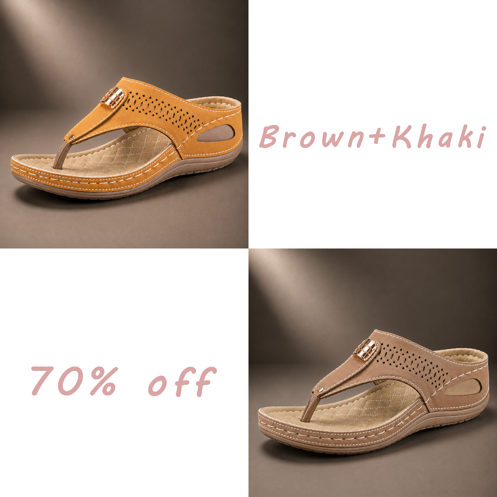 LAST DAY 70% OFF ✨ Women’s Breathable Comfort Walking Sandals – Arch Support & Non-Slip Sole
