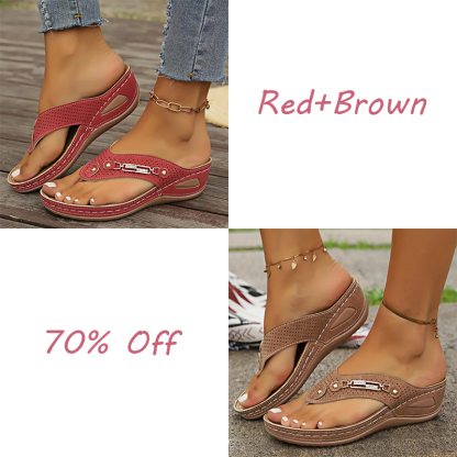 🔥LAST DAY 70% OFF🔥Women's Summer New European and American Style Anti-slip Pain Relief Orthotic Sandals