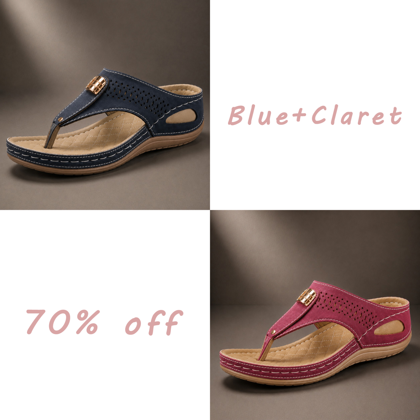 LAST DAY 70% OFF ✨ Women’s Breathable Comfort Walking Sandals – Arch Support & Non-Slip Sole