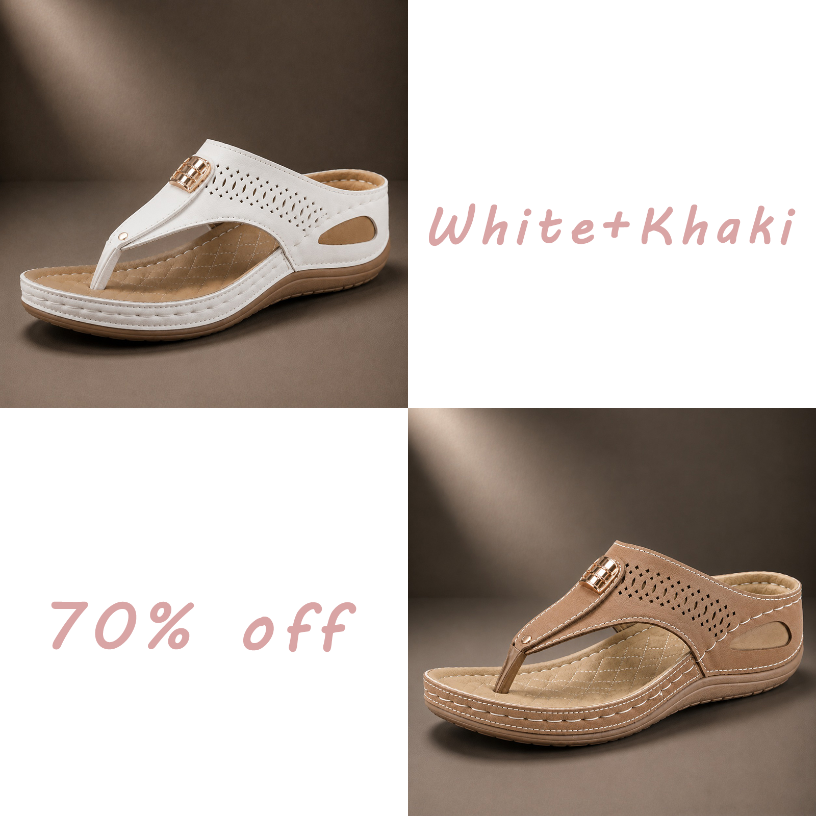 LAST DAY 70% OFF ✨ Women’s Breathable Comfort Walking Sandals – Arch Support & Non-Slip Sole
