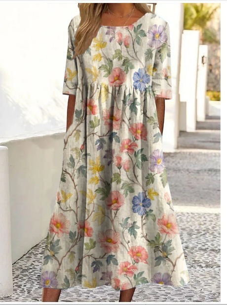Haren | Women's Mid-Length Dress for Spring & Summer