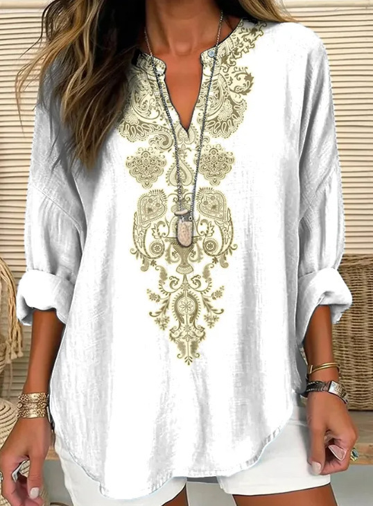 [Copy]Women's Casual Floral Print Blouse — Lightweight, Stylish & Breezy
