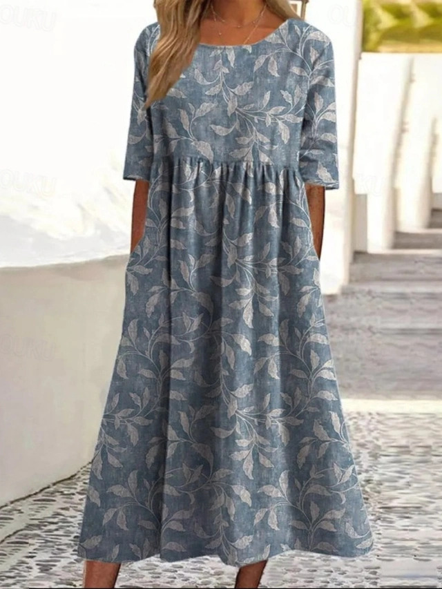 Women's Mid-Length Dress for Spring & Summer
