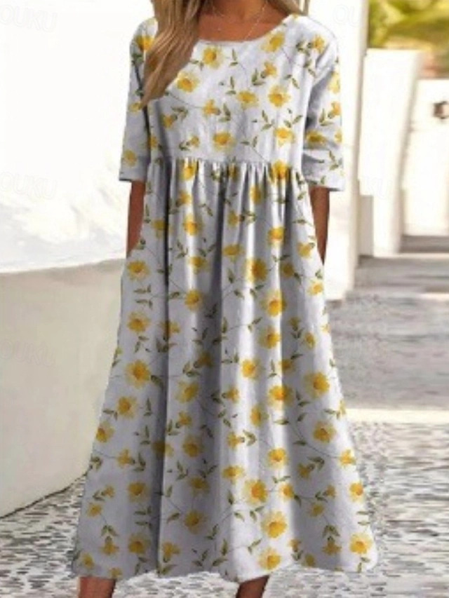 Women's Mid-Length Dress for Spring & Summer