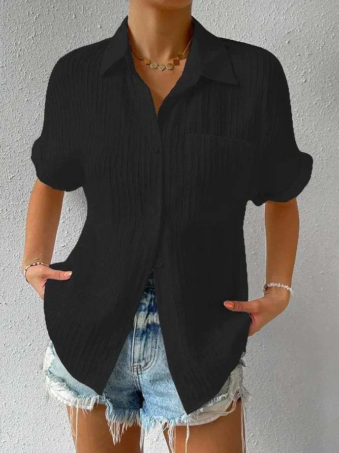 NEW🔥2025 Women's Button Placket Casual Cotton Shirt