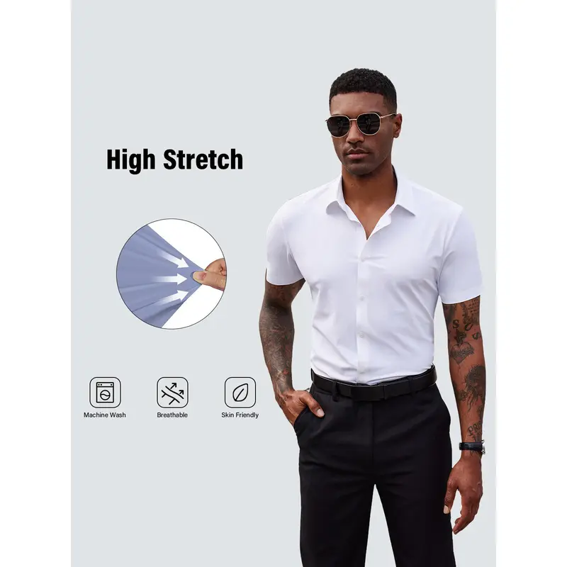 Men's Stretch Dress Shirts 2-Pack