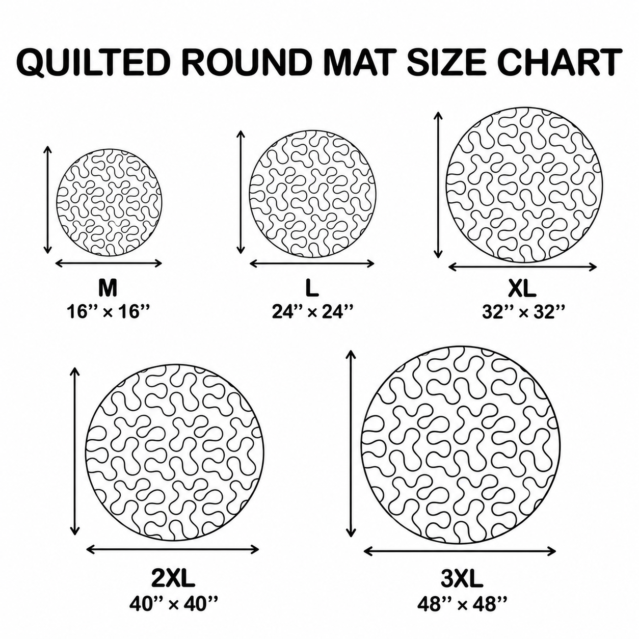 🎃3D Skeleton Vortex Quilted Round Halloween Rug