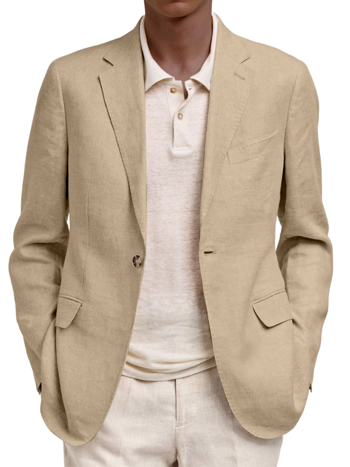 Men's Casual And Comfortable Solid Color Suit Jacket