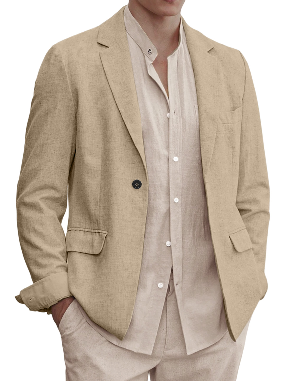 Men's Solid Color Comfortable Everyday Blazer