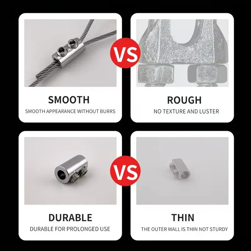 Smooth Durable Wire Rope Clamp Comparison