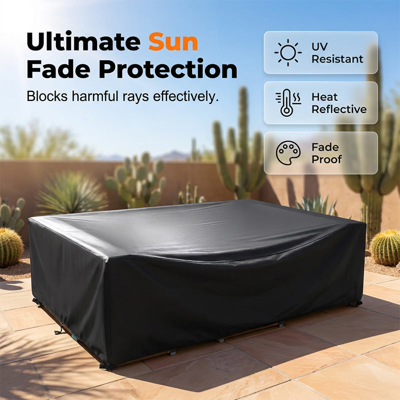 Heavy-duty outdoor furniture cover