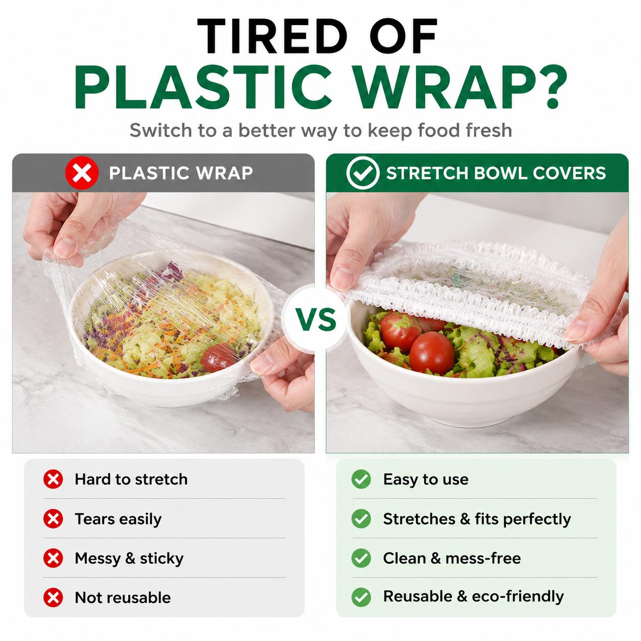 How to use disposable elastic food covers
