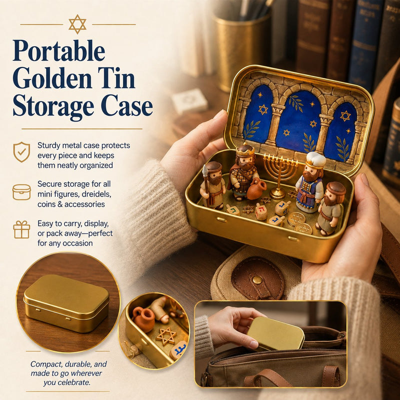Hanukkah miniature diorama gift and collectible