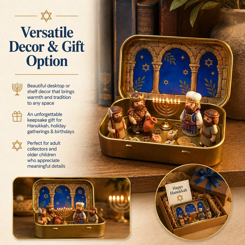 Hanukkah miniature collectible display