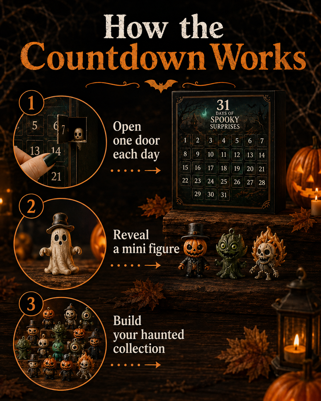 Creepy-cute Halloween characters