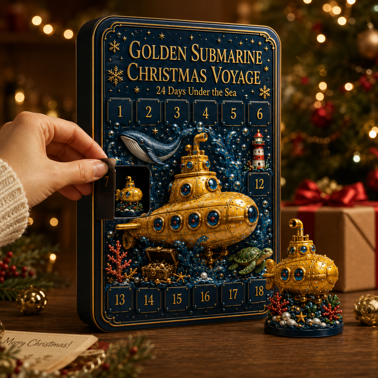Golden Submarine Advent Calendar gift