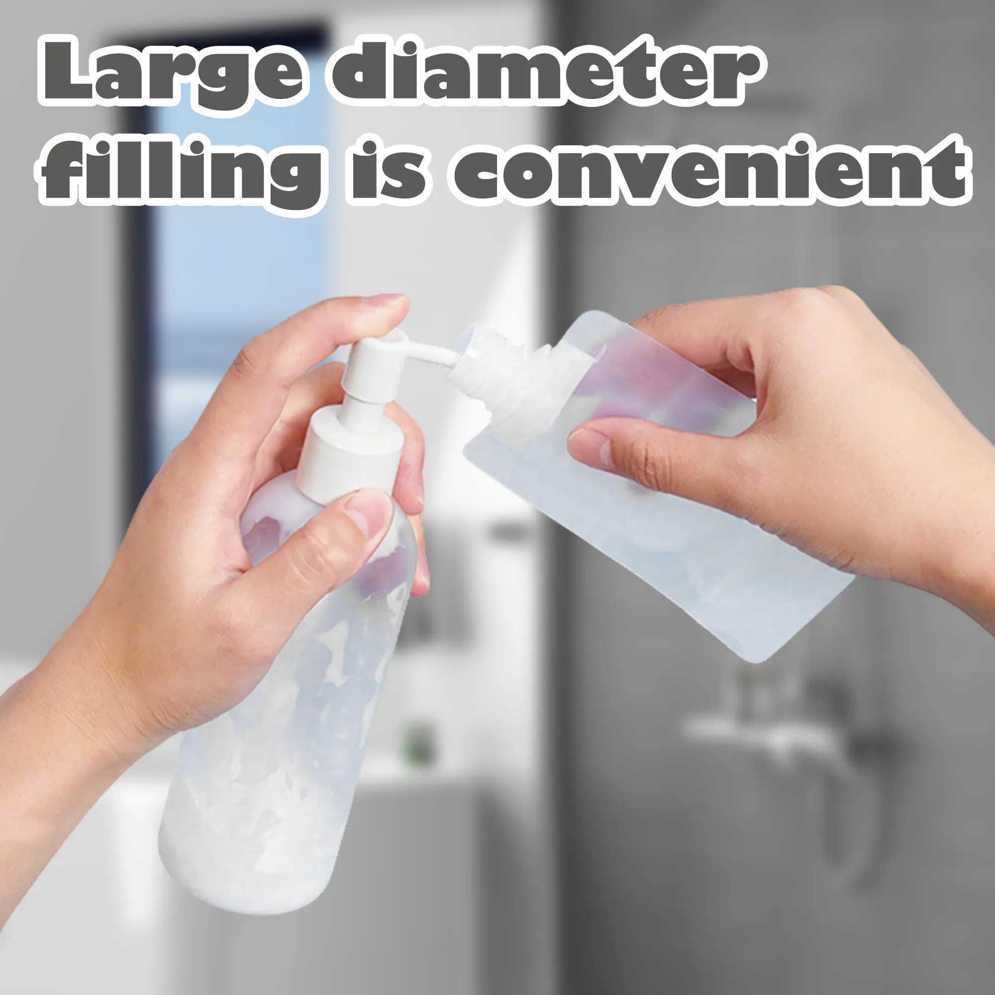 Wide opening makes the reusable pouch easy to fill