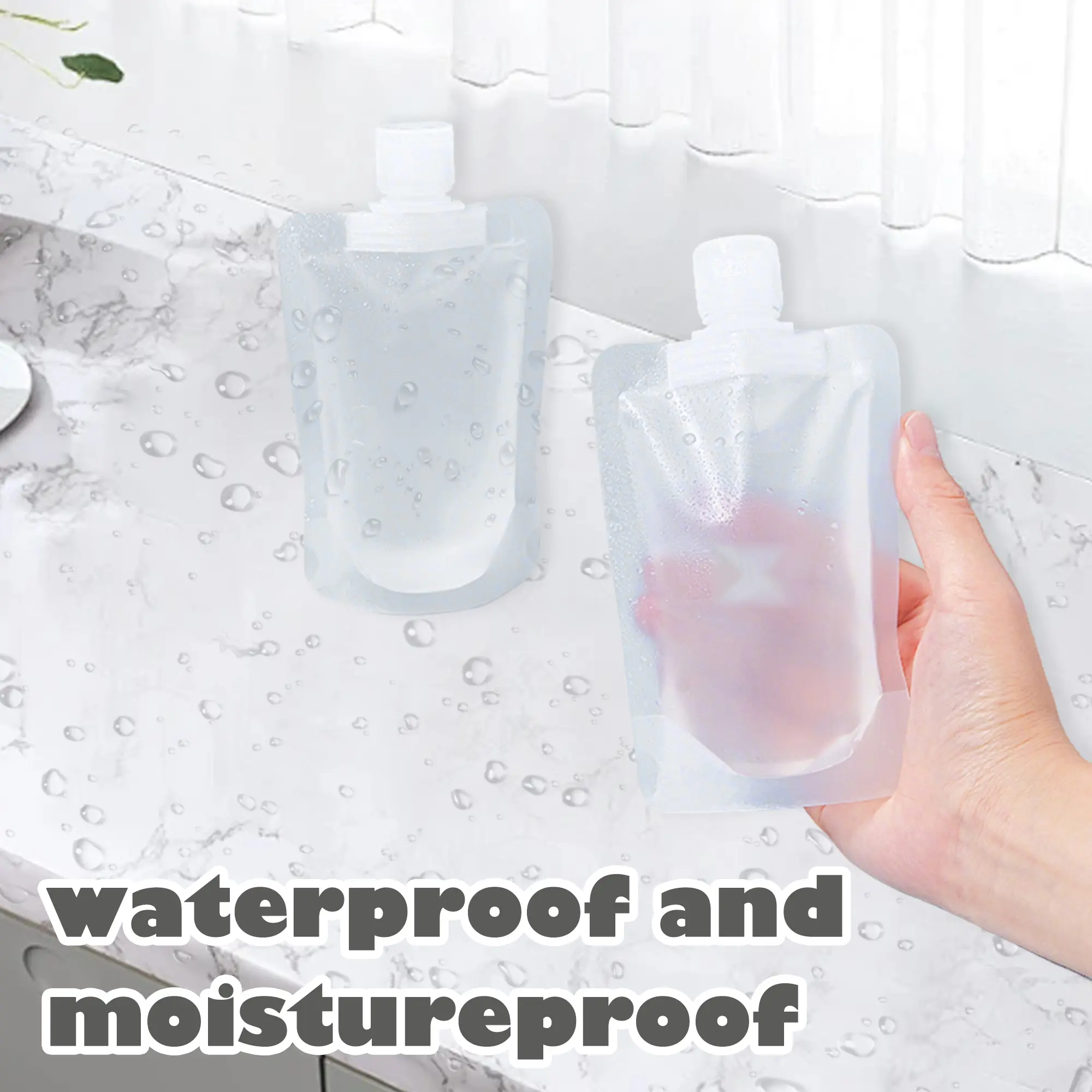 Sealed reusable travel pouch for carrying liquids