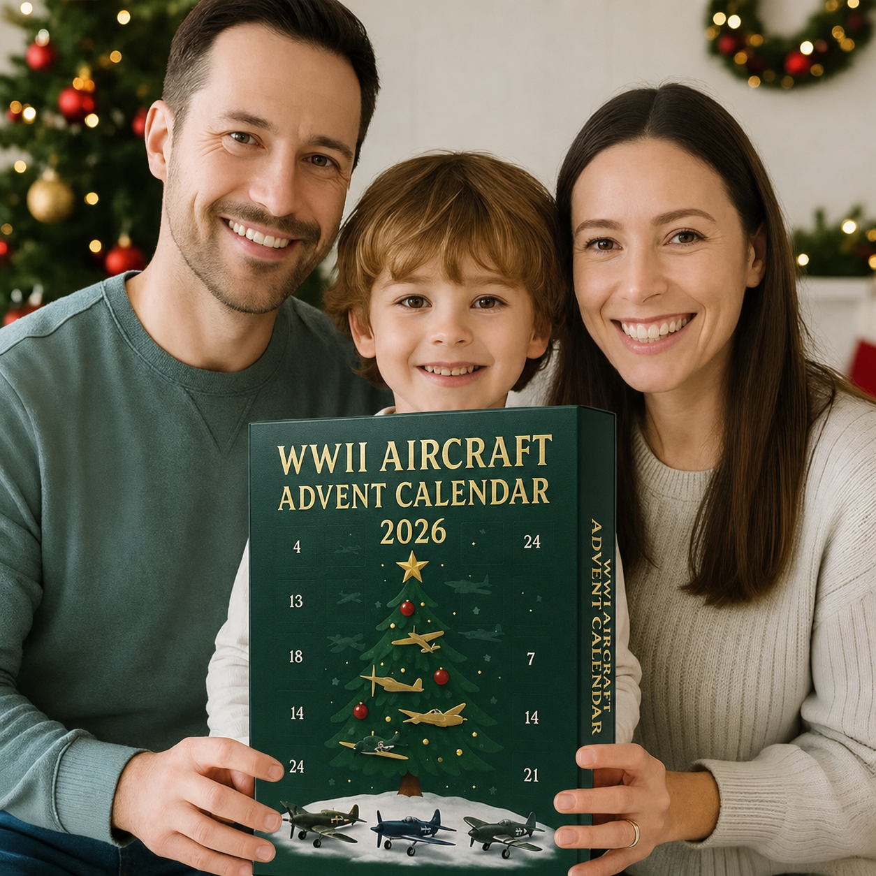 2026 Aircraft Advent Calendar – World War II Plane Collection gift and lifestyle view