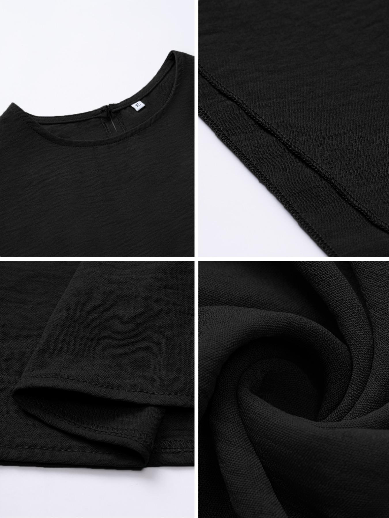 Women's Solid Color Loose-Fitting Batwing-Sleeve Long Dress, Casual Everyday Wear, Casual Daily Outfit, Womenswear, Minimalist Chic Summer Woven Fabric Dress, Perfect for Relaxed Outings