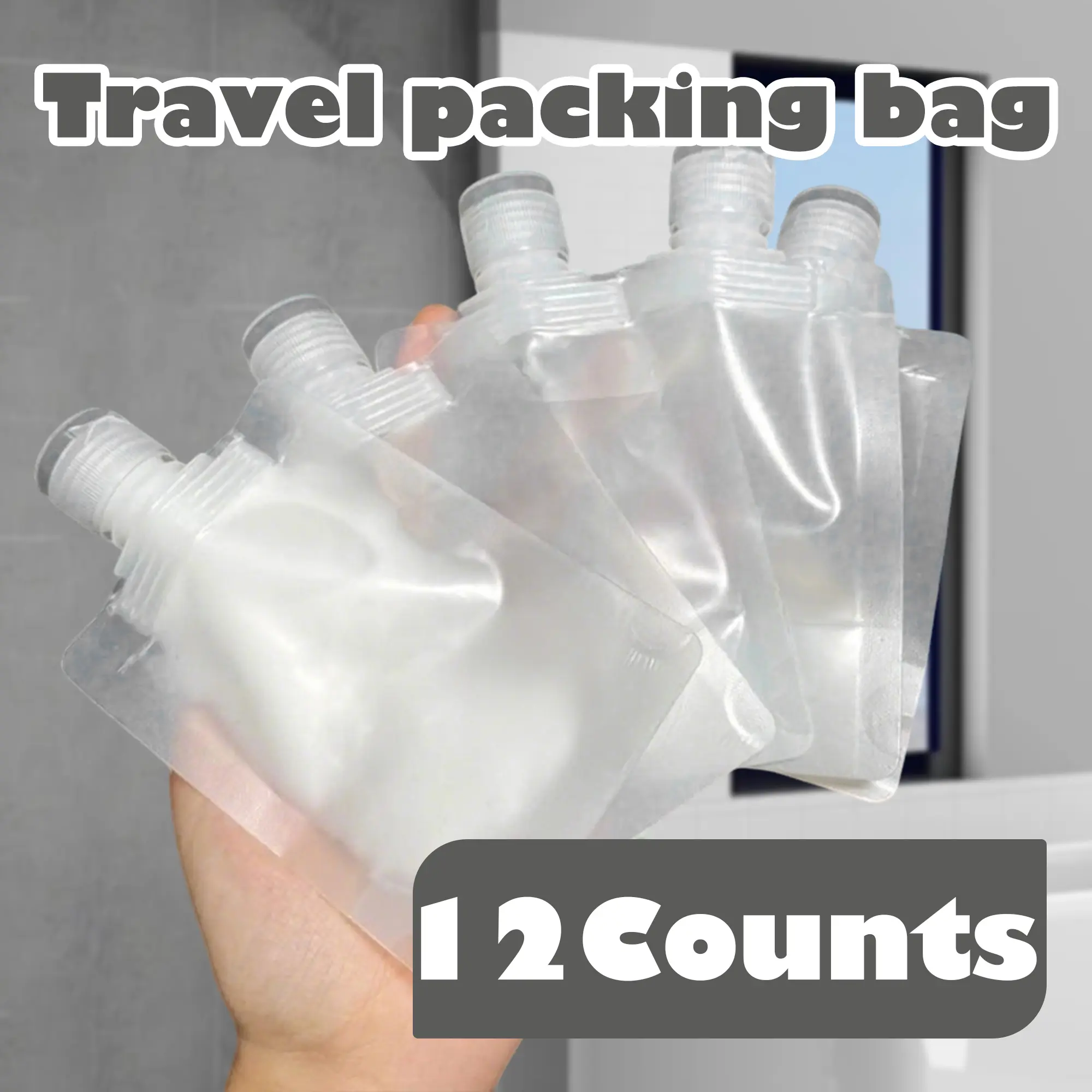 Reusable travel liquid pouches for outings and travel