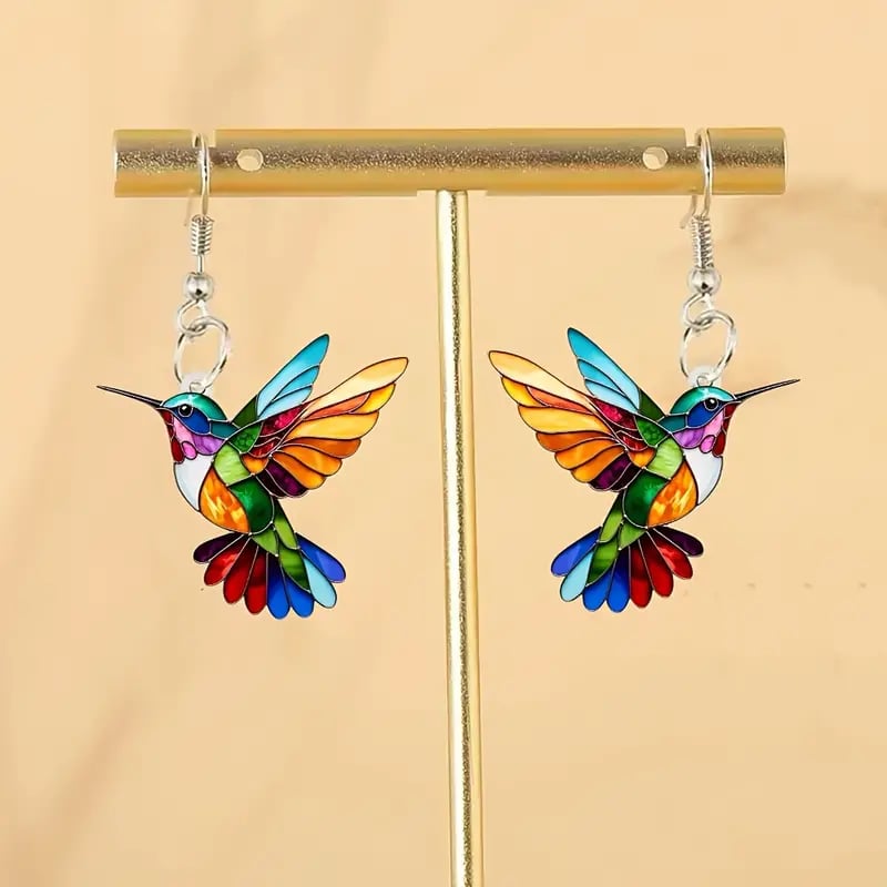 🔥Last Day 60% OFF🌈Colorful Hummingbird Earrings🐦