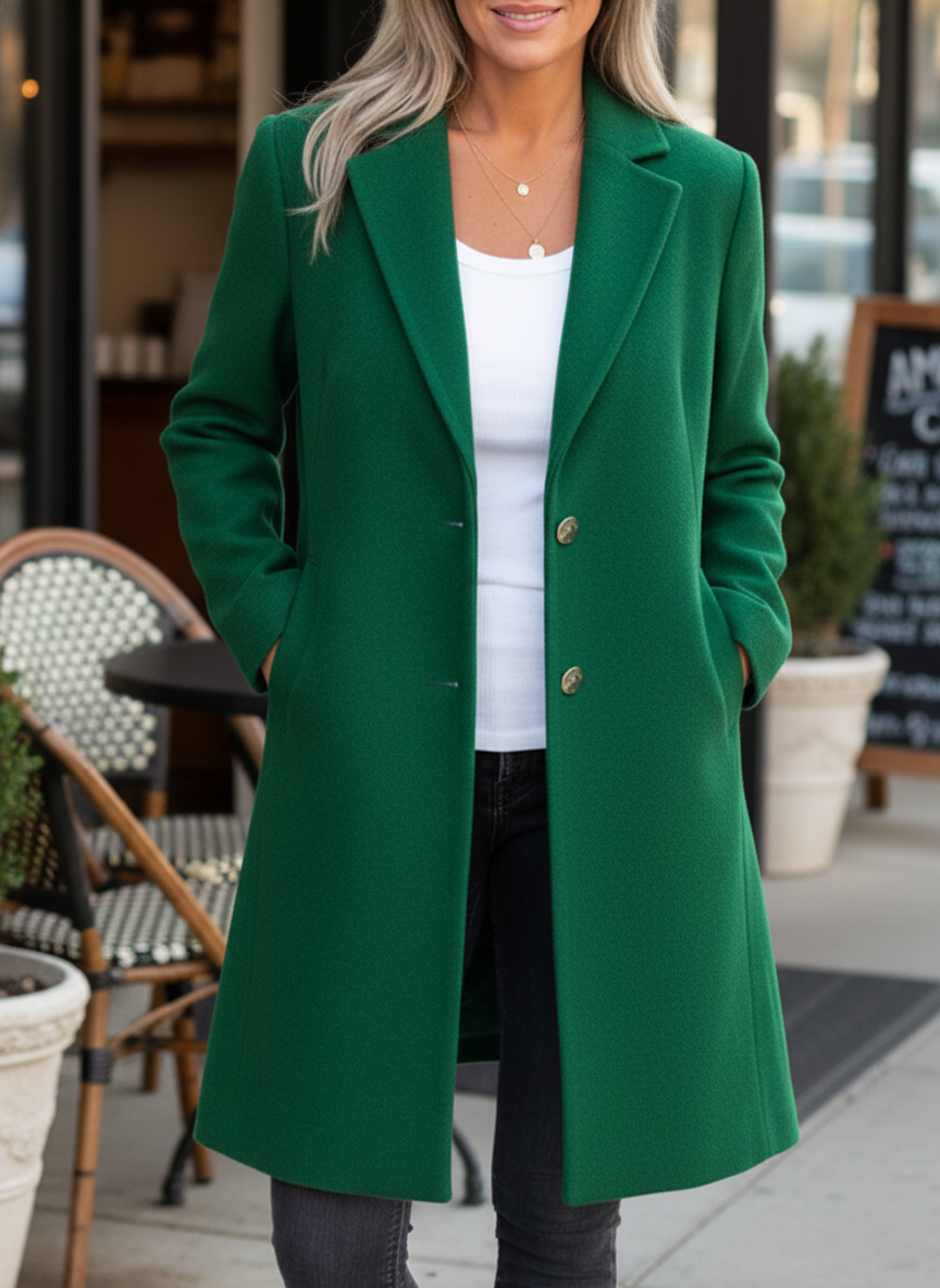 CLEARANCE SALE🔥 Casual Lapel Wool Single Breasted Long Coat