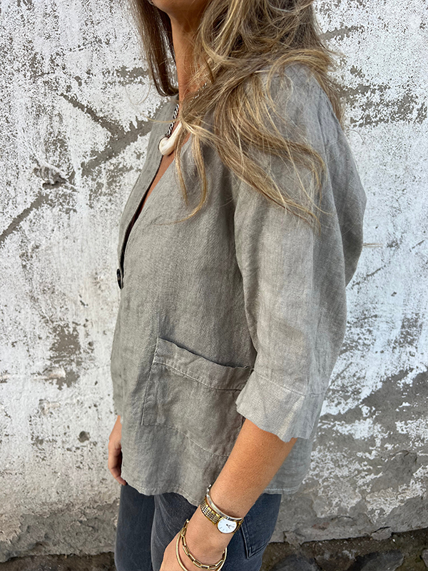 NEW🔥 Linen Pocket Shirt