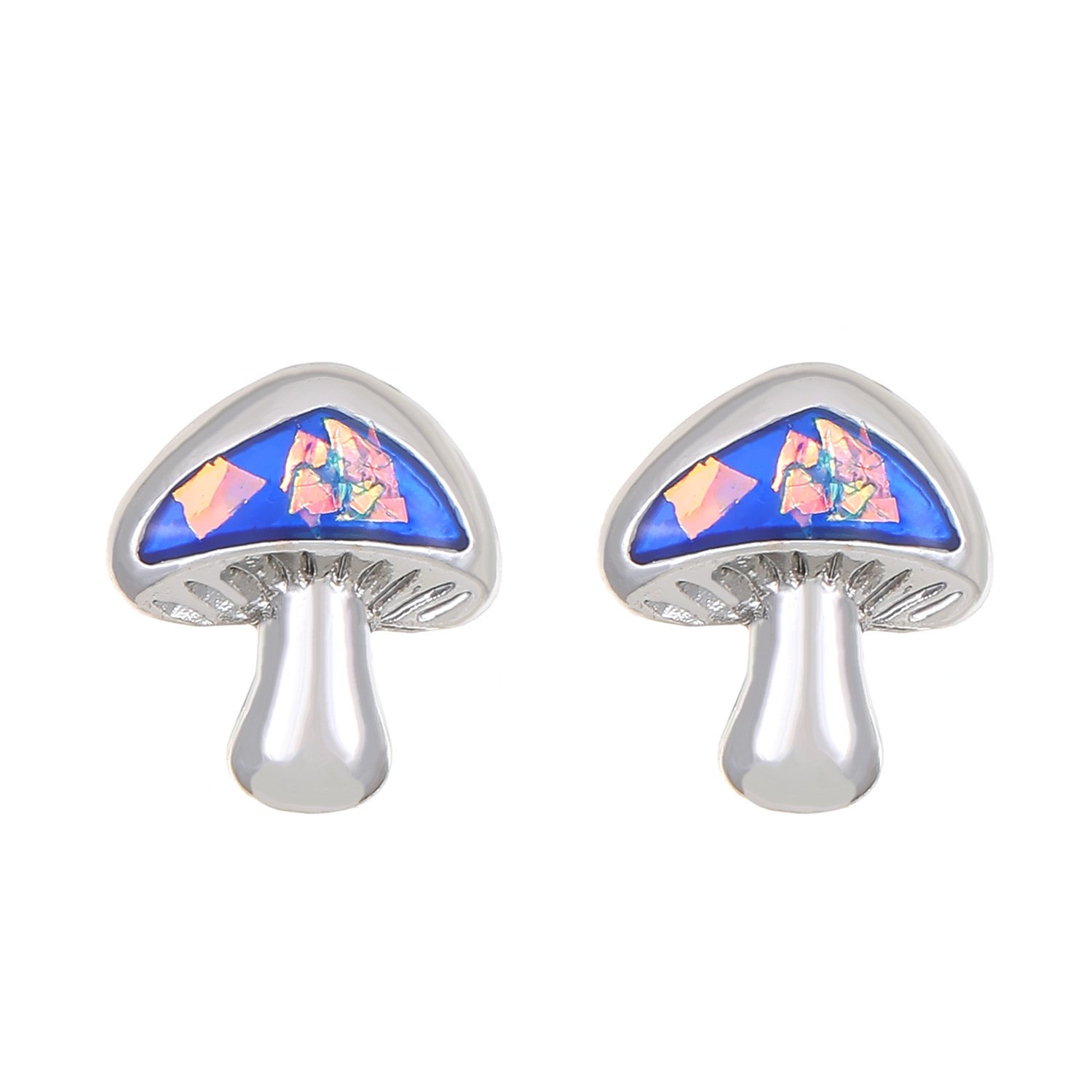 🌌🍄Starry River Mushroom Design Fashion Studs