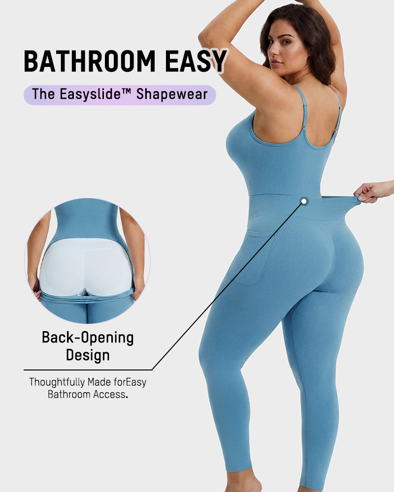  Deep V Front Zip Full Body Shaper