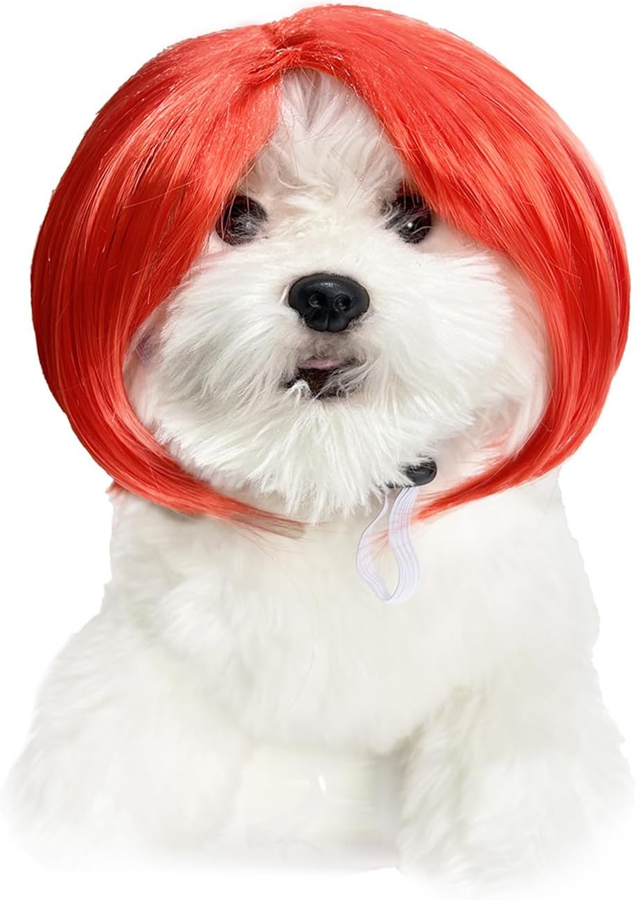 Cute Short Hair Wig Pet Headband